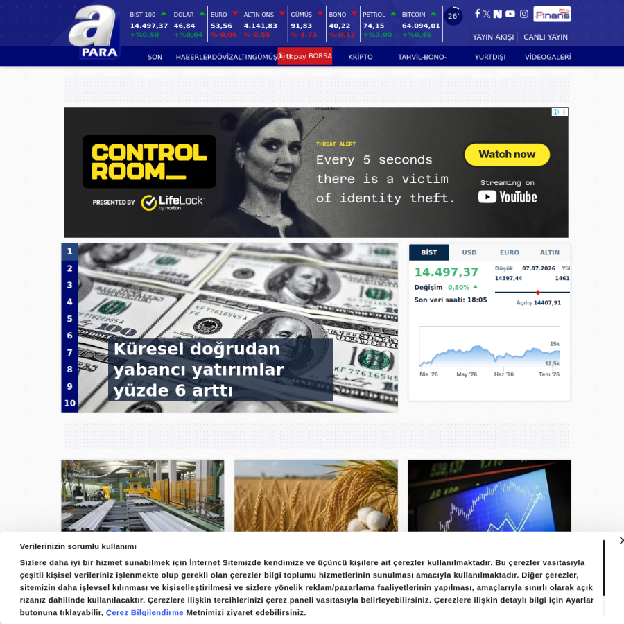 apara.com.tr homepage screenshot