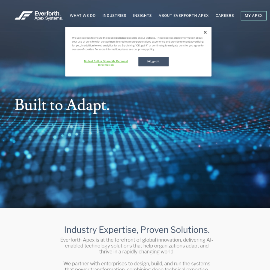 apexsystems.com homepage screenshot