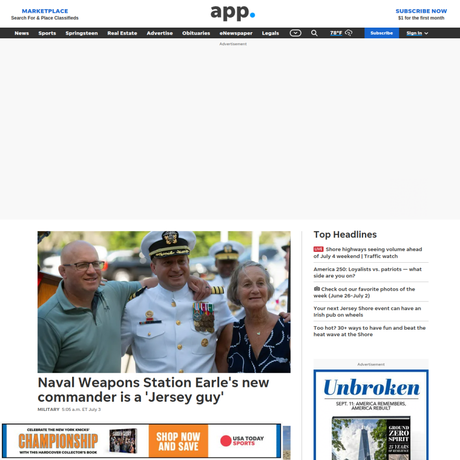 app.com homepage screenshot