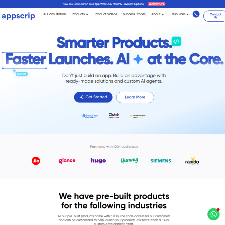 appscrip.com homepage screenshot