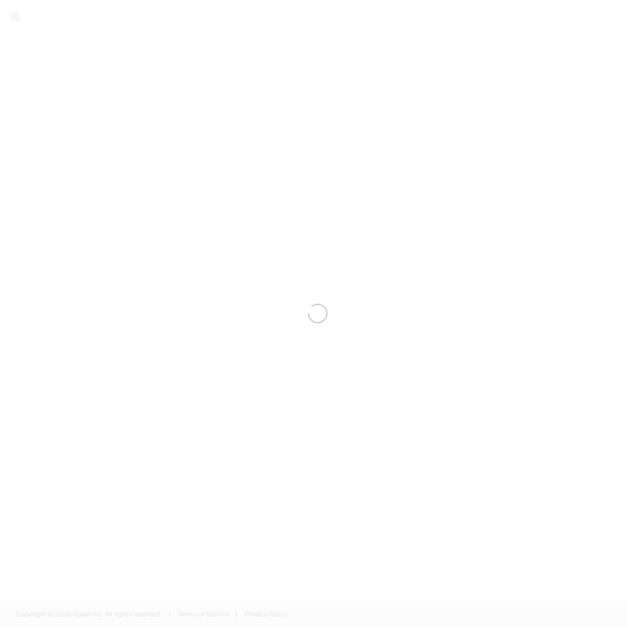 appstoreconnect.apple.com homepage screenshot