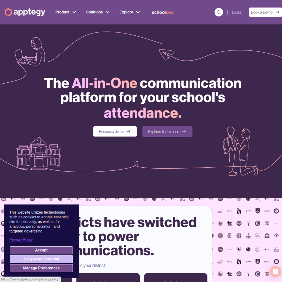 apptegy.com homepage screenshot