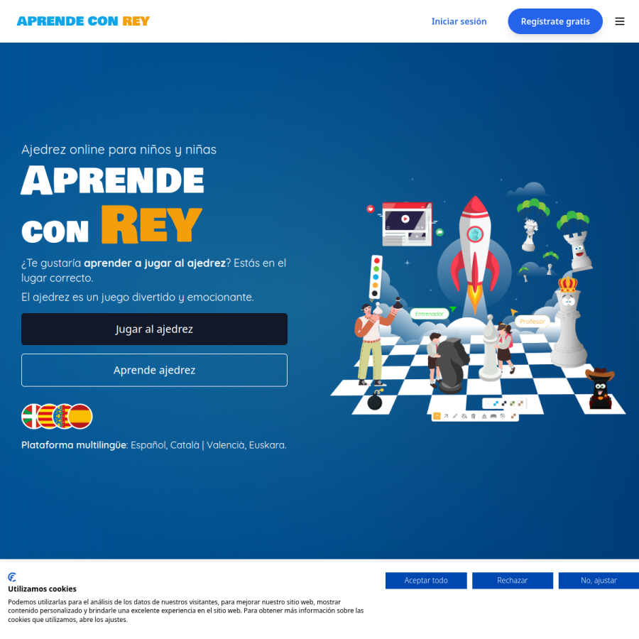 aprendeconrey.com homepage screenshot
