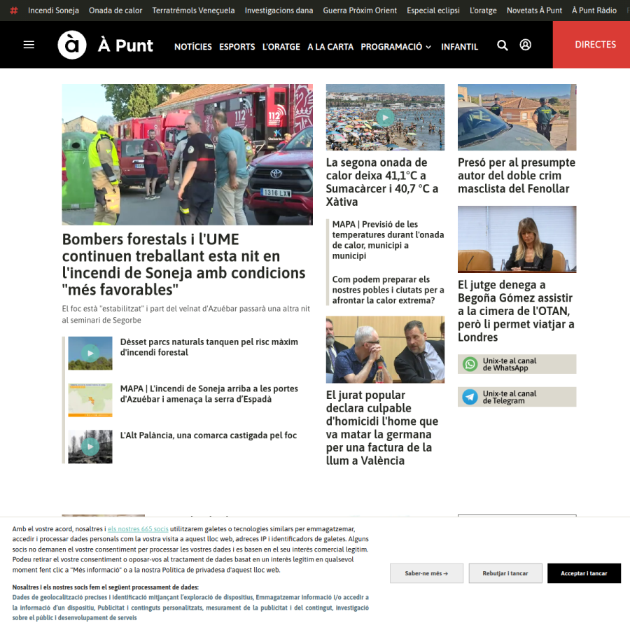 apuntmedia.es homepage screenshot