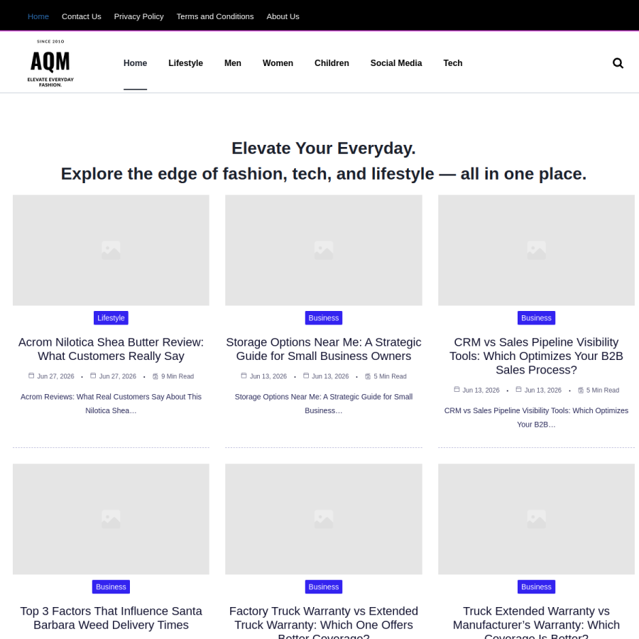 aqmcopper.com homepage screenshot