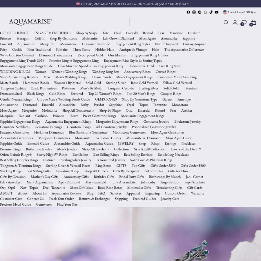 aquamarise.com homepage screenshot