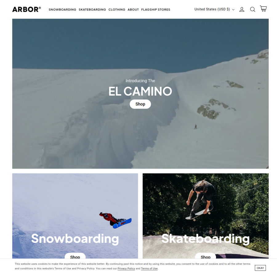 arborcollective.com homepage screenshot