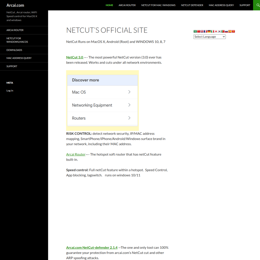 arcai.com homepage screenshot