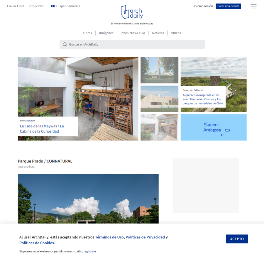 archdaily.cl homepage screenshot
