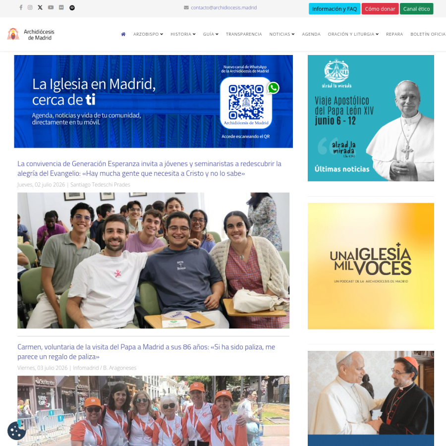 archimadrid.es homepage screenshot