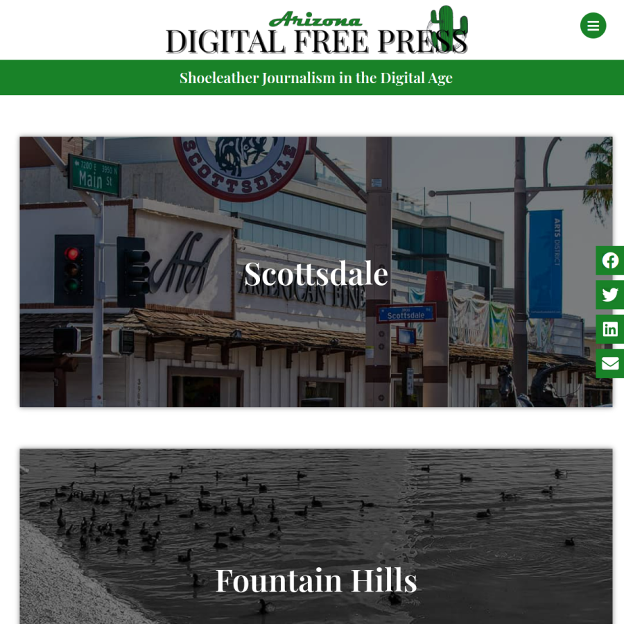 arizonadigitalfreepress.com homepage screenshot