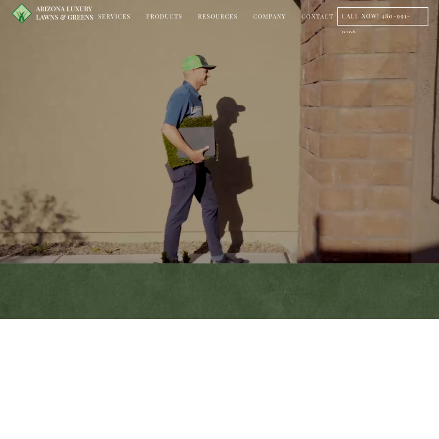 arizonaluxurylawns.com homepage screenshot