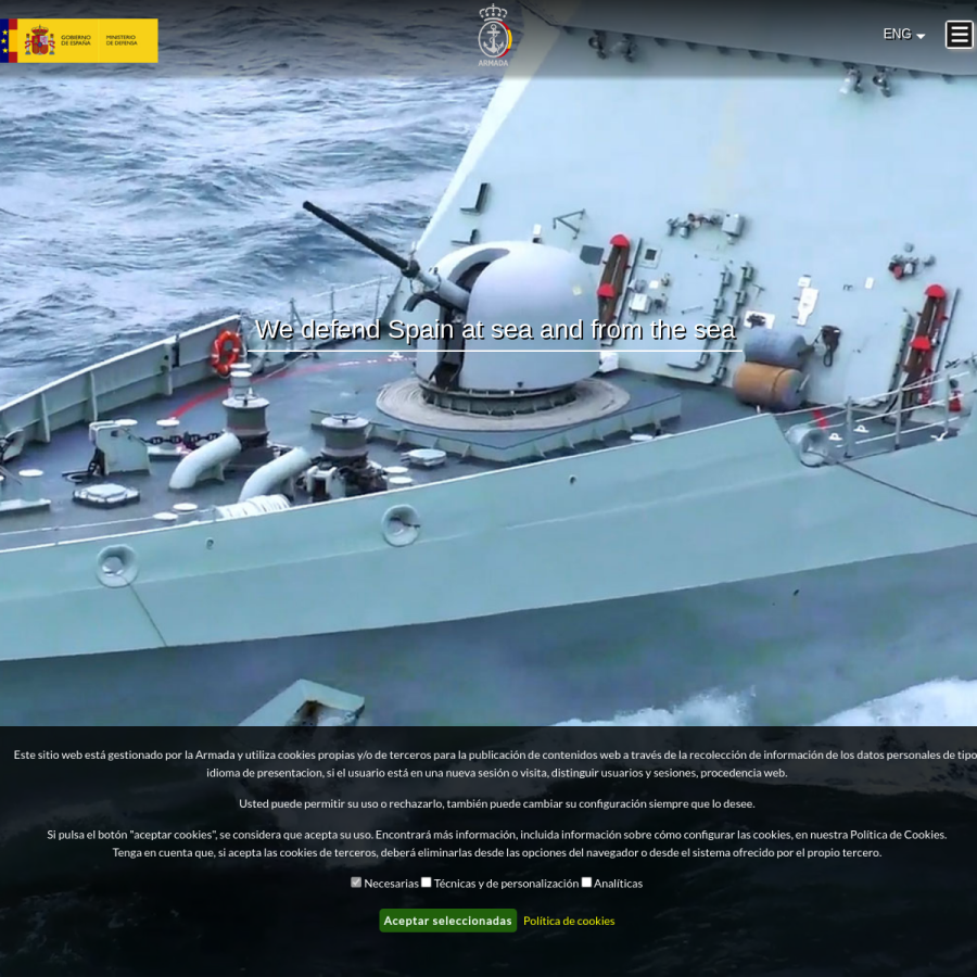 armada.defensa.gob.es homepage screenshot