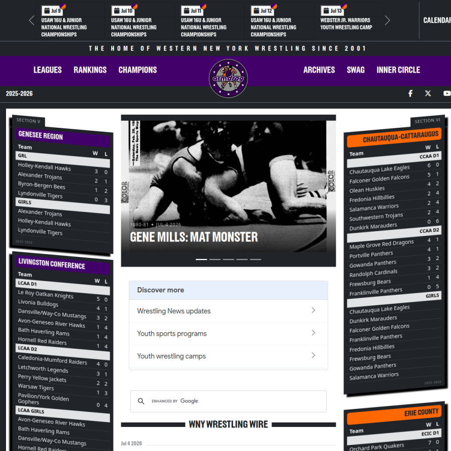 armdrag.com homepage screenshot