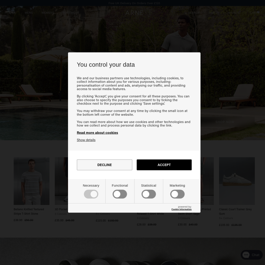 arneclo.com homepage screenshot