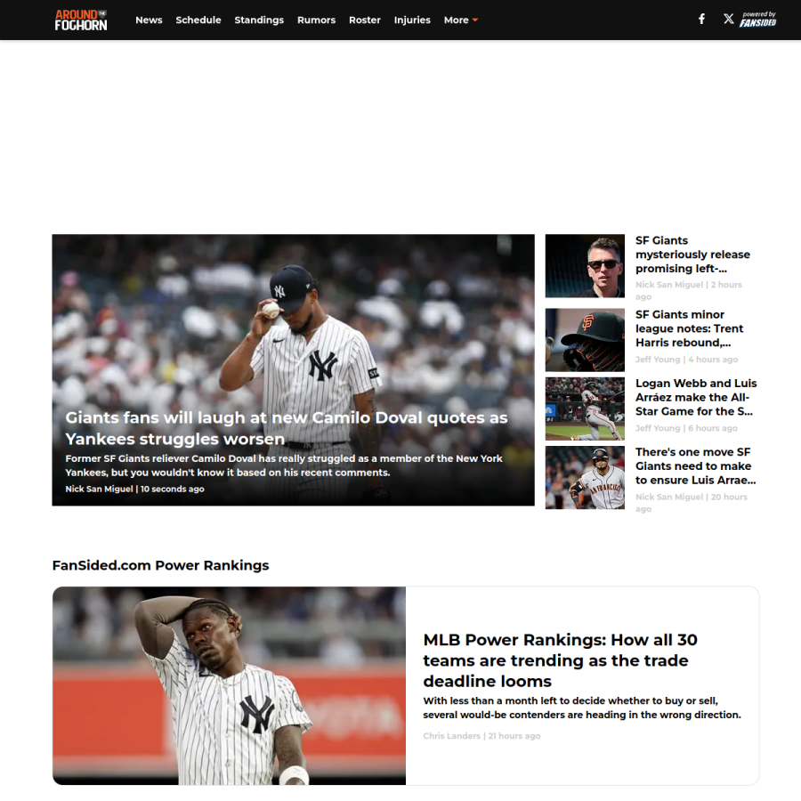 aroundthefoghorn.com homepage screenshot