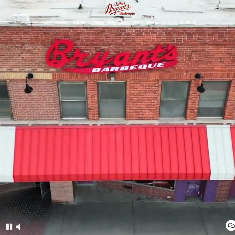 arthurbryantsbbq.com homepage screenshot