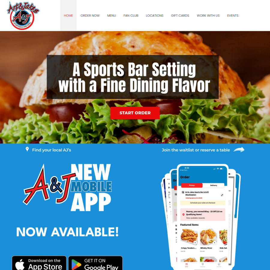 artjakes.com homepage screenshot