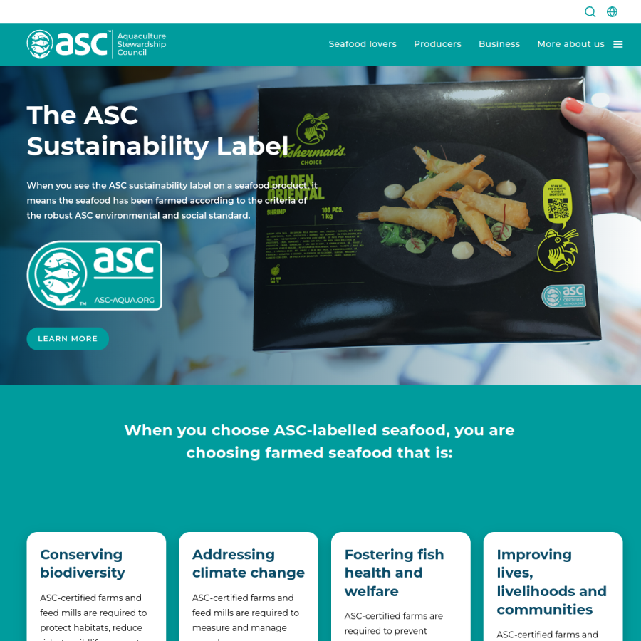 asc-aqua.org homepage screenshot