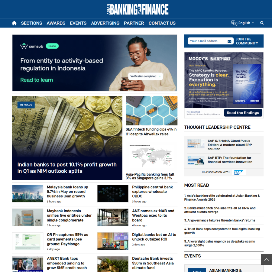 asianbankingandfinance.net homepage screenshot