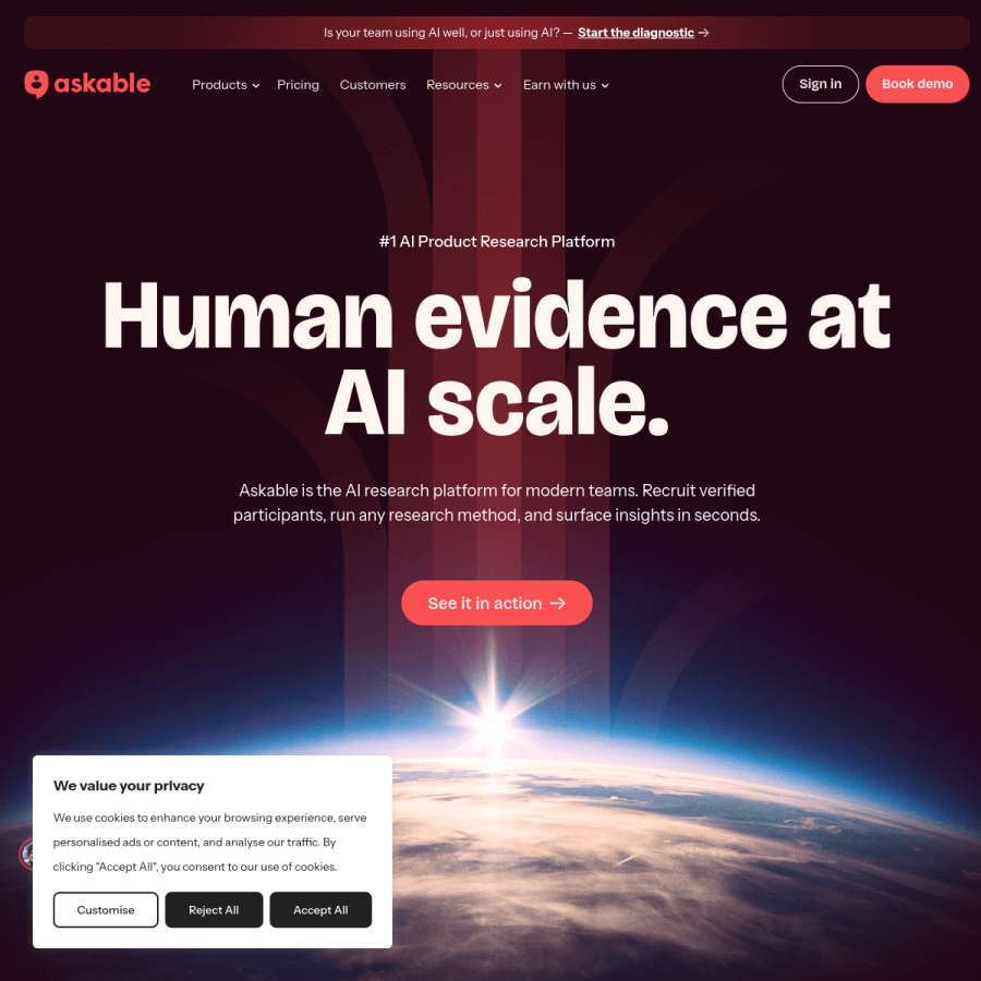 askable.com homepage screenshot