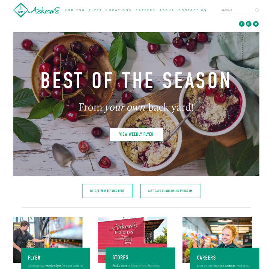 askewsfoods.com homepage screenshot