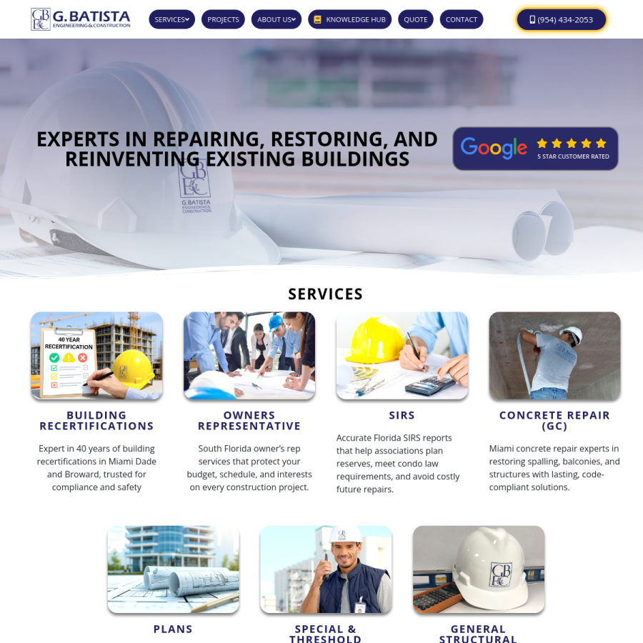 askgbatista.com homepage screenshot