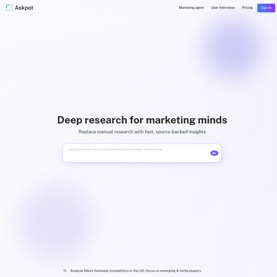 askpot.com homepage screenshot