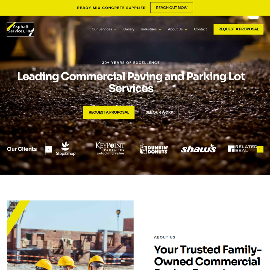 asphaltservicesinc.com homepage screenshot