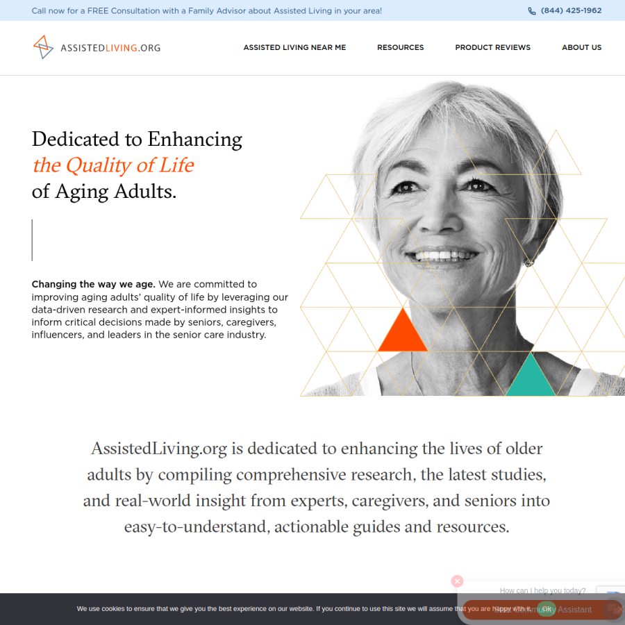 assistedliving.org homepage screenshot