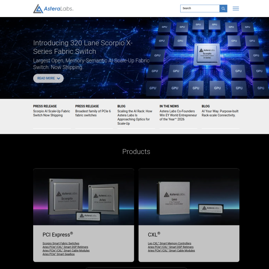 asteralabs.com homepage screenshot