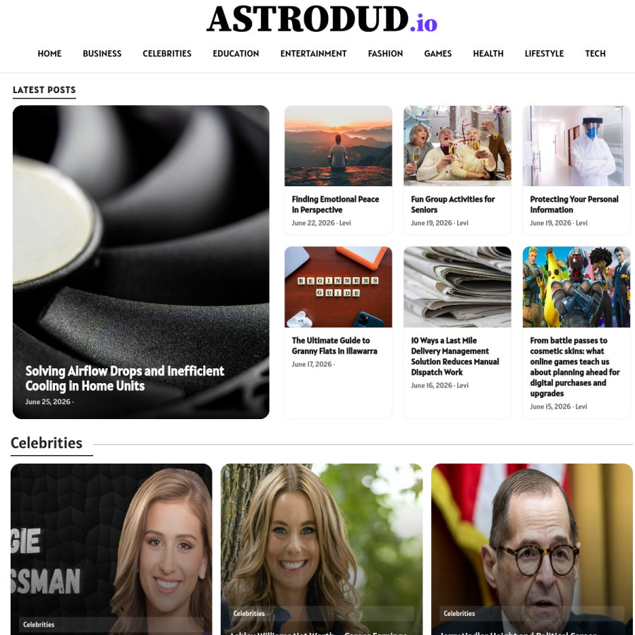 astrodud.io homepage screenshot