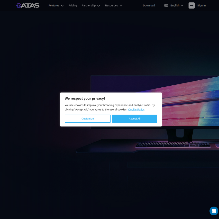 atas.net homepage screenshot