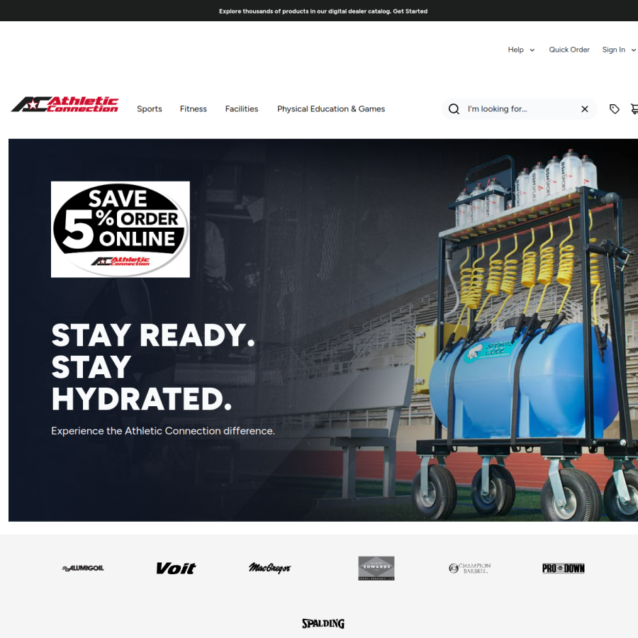 athleticconnection.com homepage screenshot
