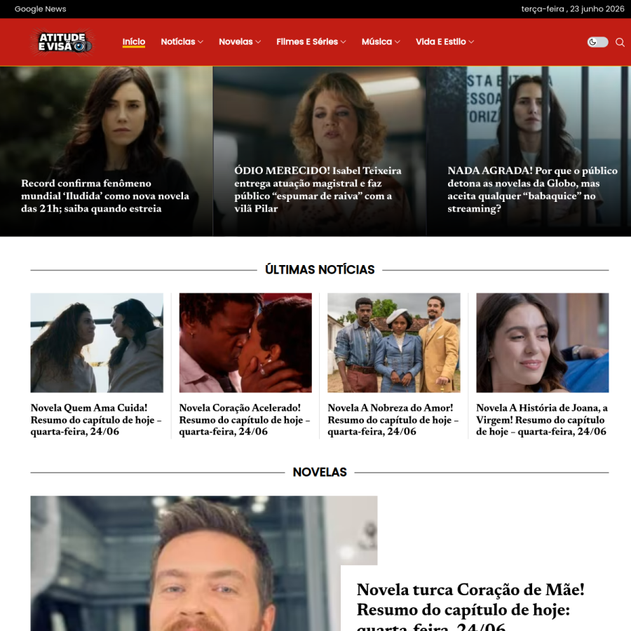 atitudeevisao.com.br homepage screenshot