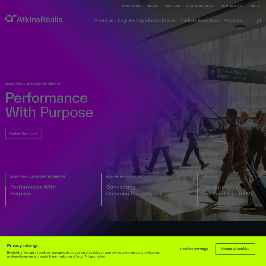 atkinsrealis.com homepage screenshot
