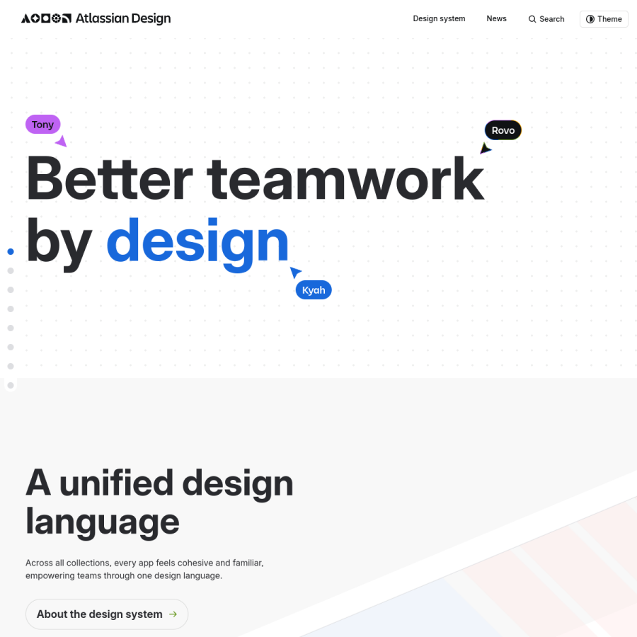 atlassian.design homepage screenshot