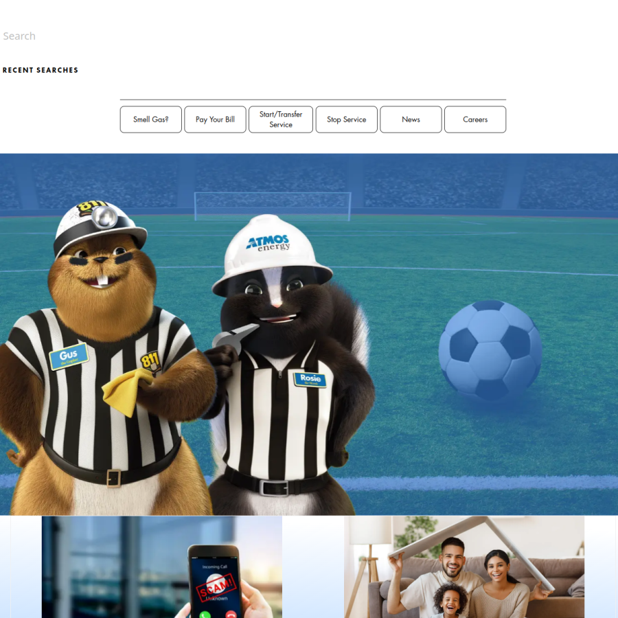 atmosenergy.com homepage screenshot