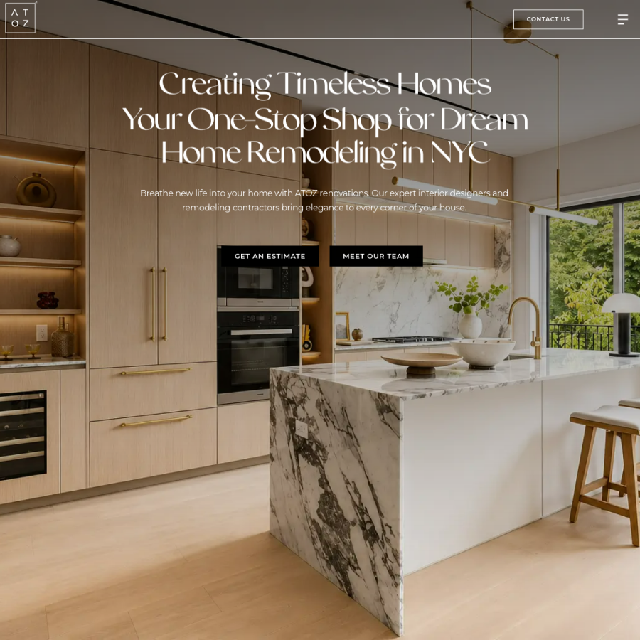 atozrenovationsny.com homepage screenshot