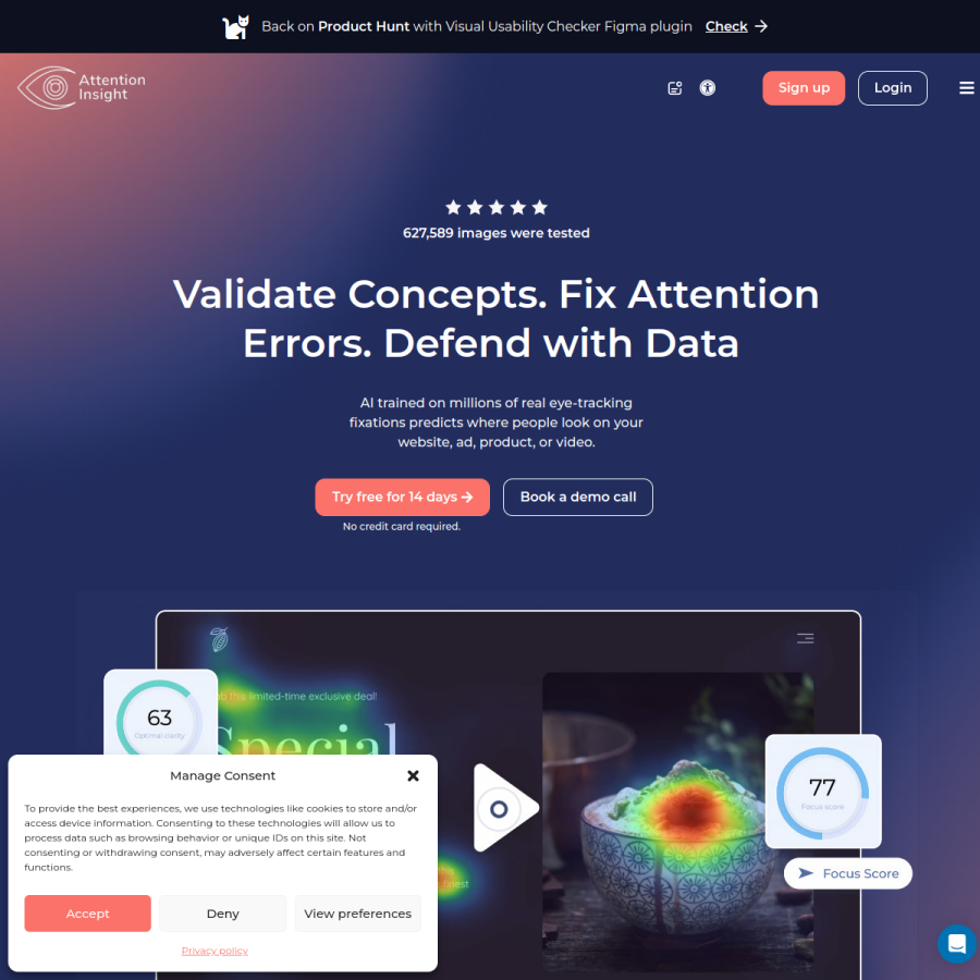 attentioninsight.com homepage screenshot
