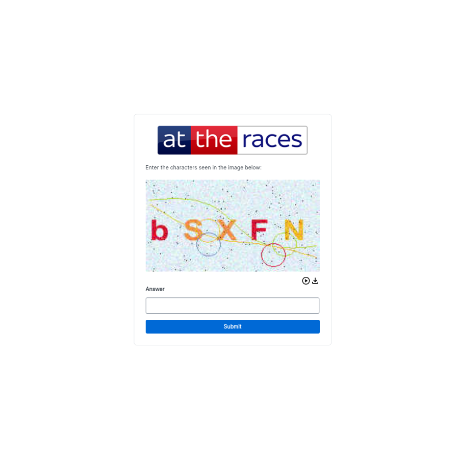 attheraces.com homepage screenshot