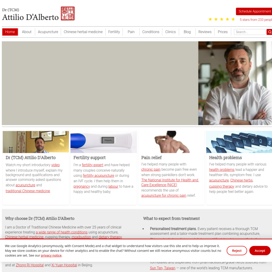 attiliodalberto.com homepage screenshot