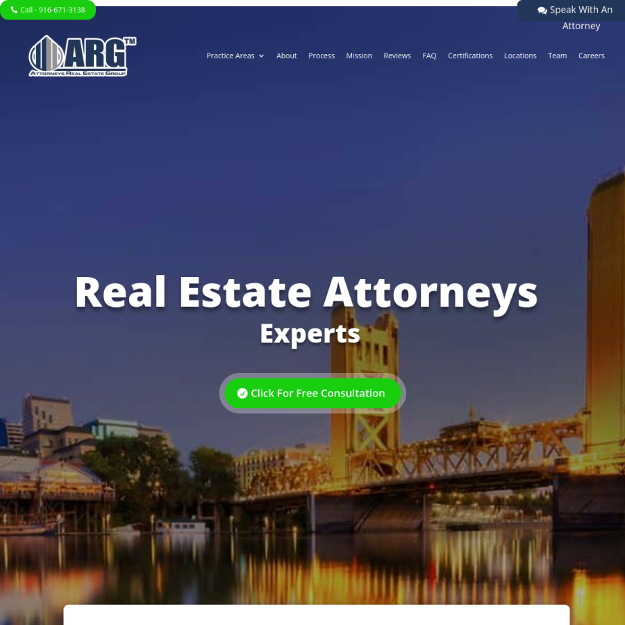 attorneysre.com homepage screenshot