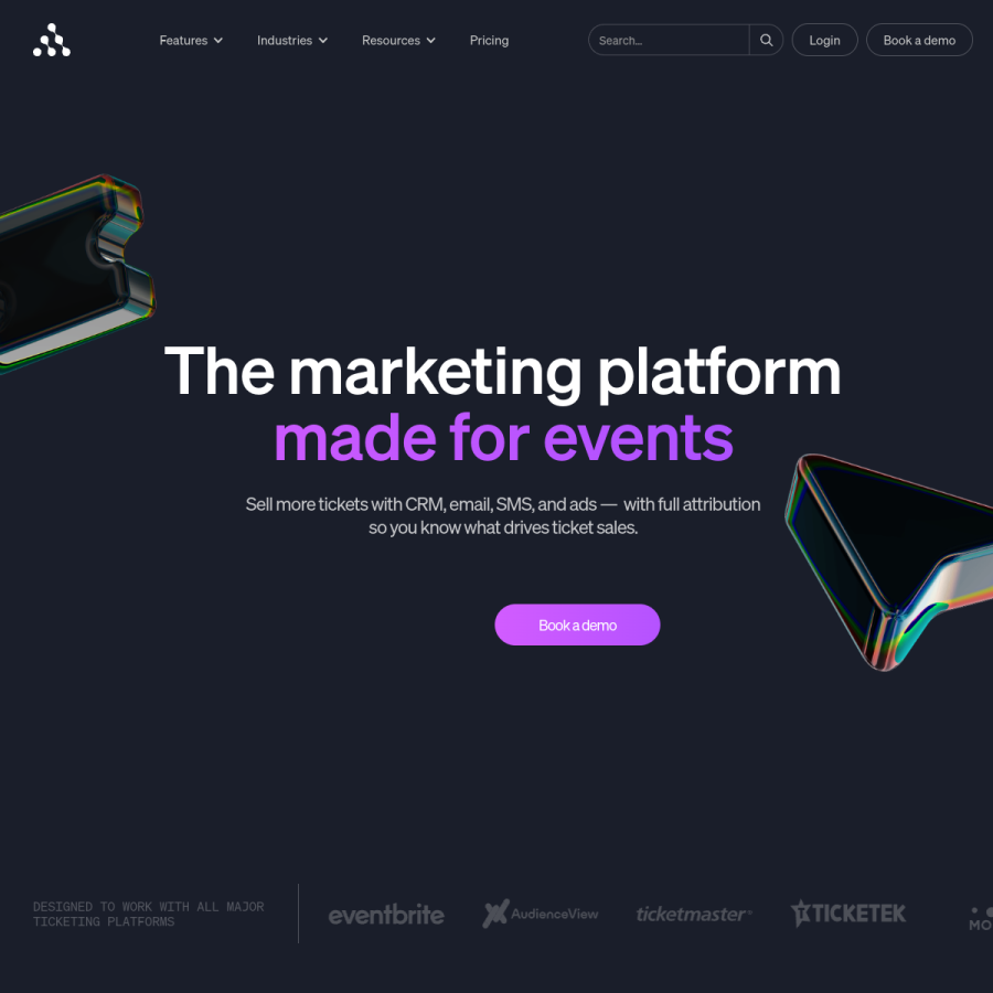 audiencerepublic.com homepage screenshot
