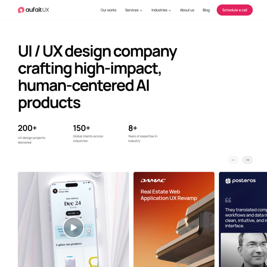 aufaitux.com homepage screenshot