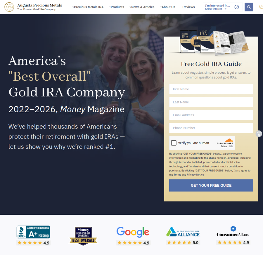 augustapreciousmetals.com homepage screenshot