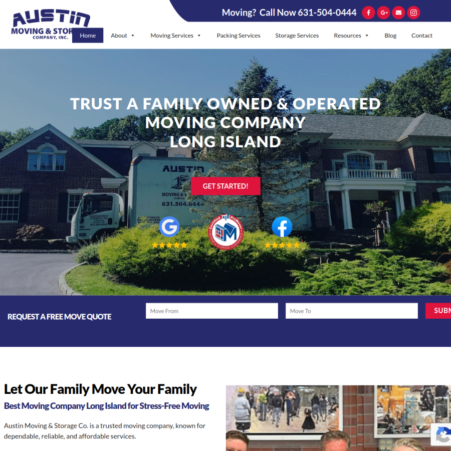 austinmands.com homepage screenshot