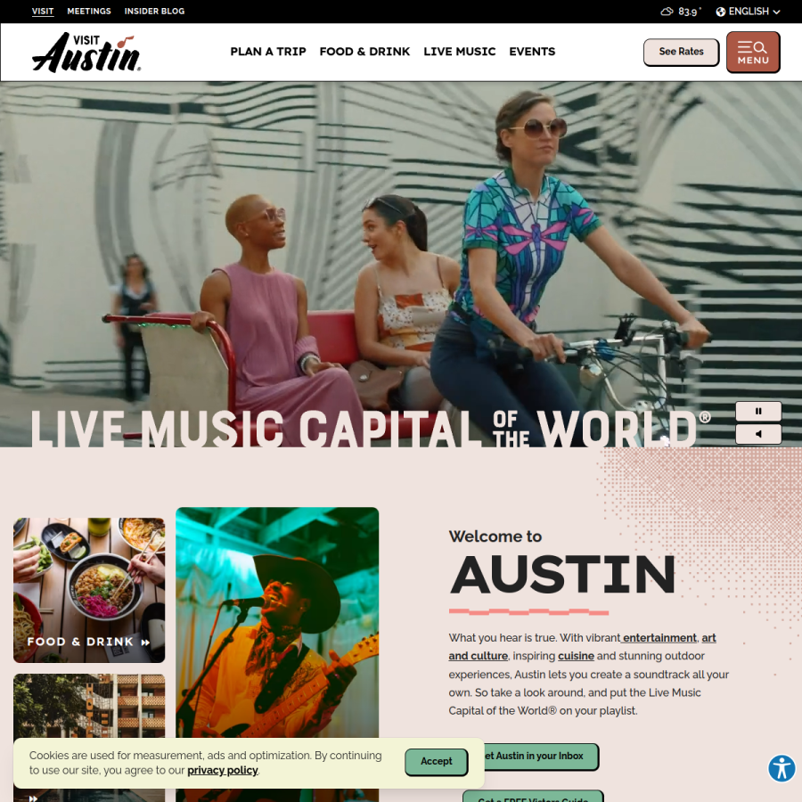 austintexas.org homepage screenshot
