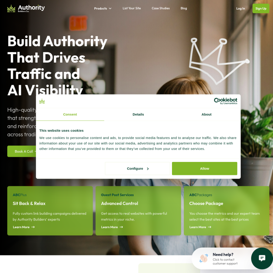 authority.builders homepage screenshot