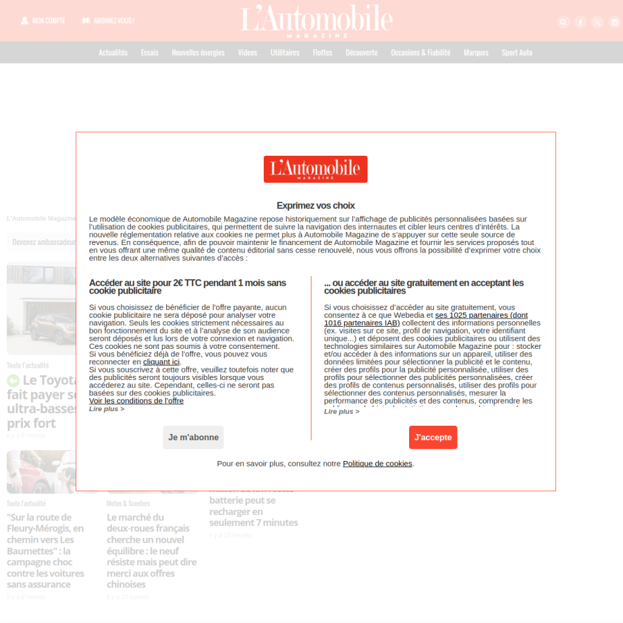 automobile-magazine.fr homepage screenshot